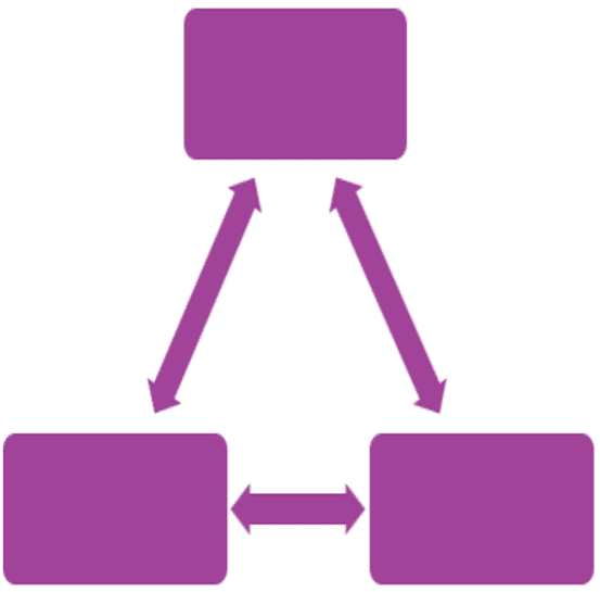 Icon of a graph showing growth